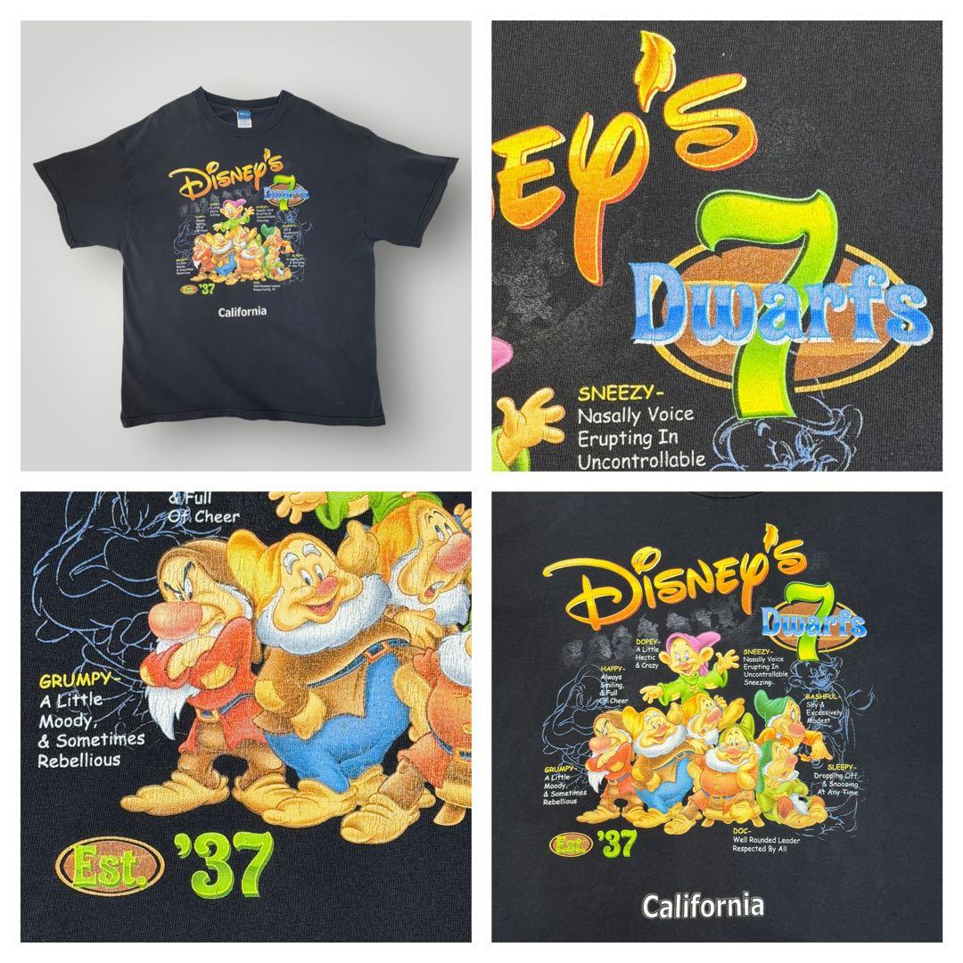 00s Disney ヴィンテージ七人のこびと TシャツXL藤ヶ谷太輔着用モデル