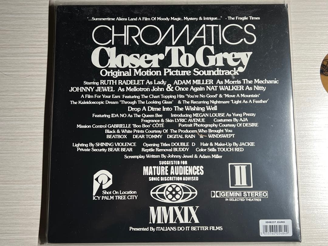 Chromatics Closer To Grey 未開封レコード