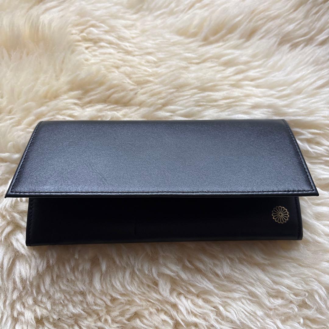 入手困難！【皇居限定長財布　新品未使用】高級本革　黒　箱付