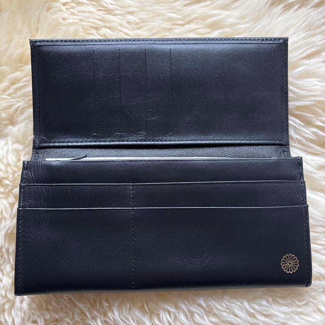 入手困難！【皇居限定長財布　新品未使用】高級本革　黒　箱付