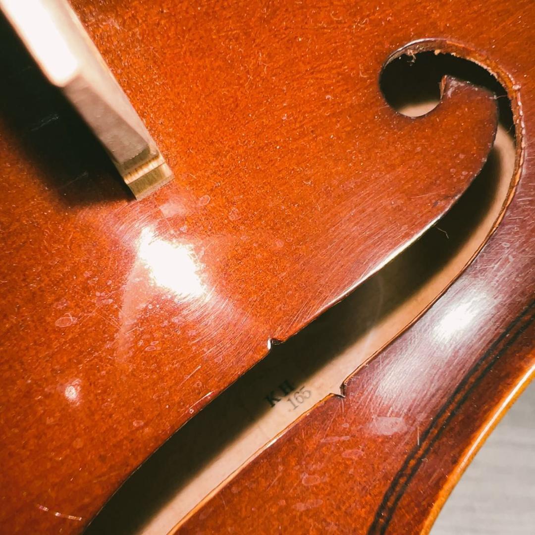 カールヘフナー　KH165 4/4 バイオリン　弓　ケース　虎目　柾目