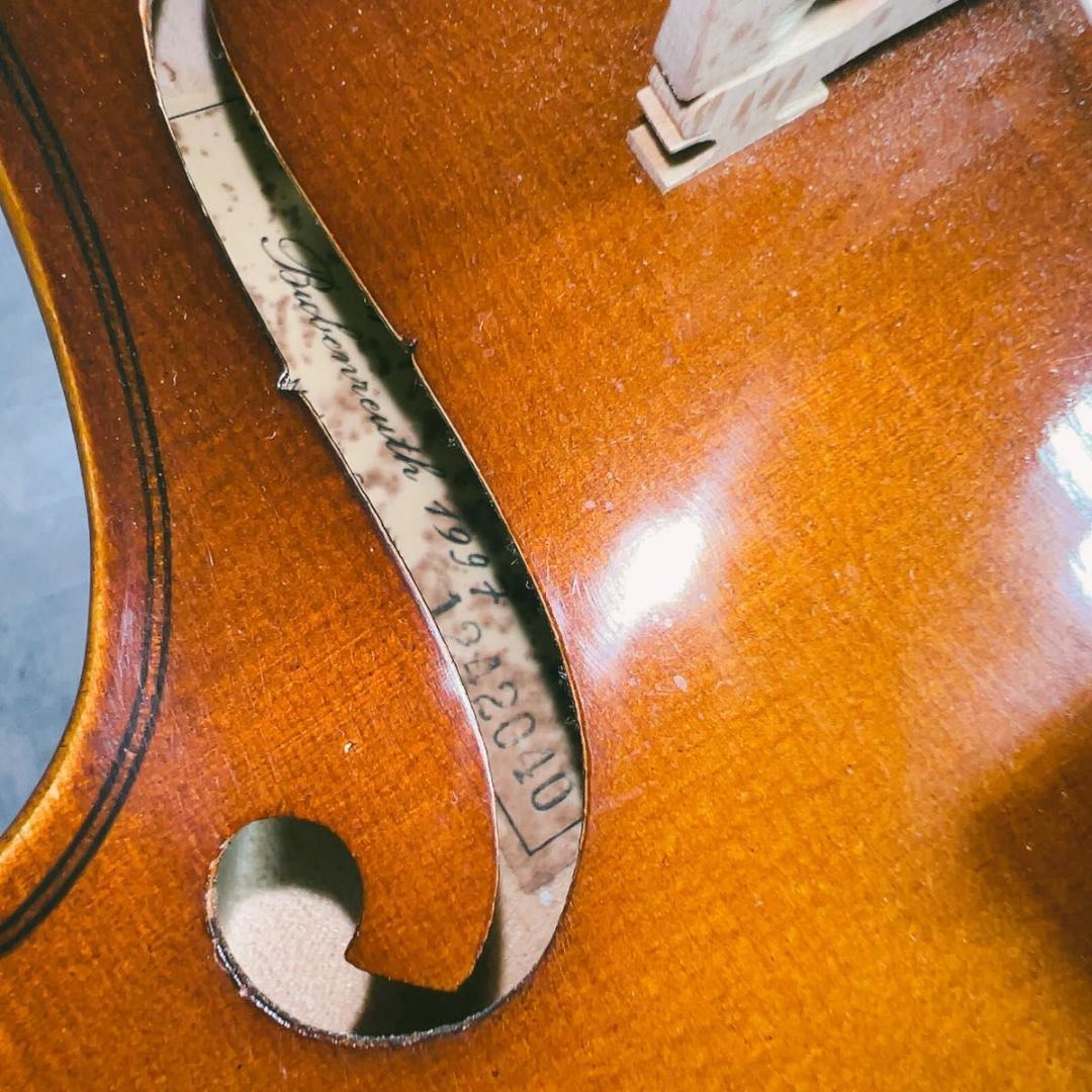 カールヘフナー　KH165 4/4 バイオリン　弓　ケース　虎目　柾目