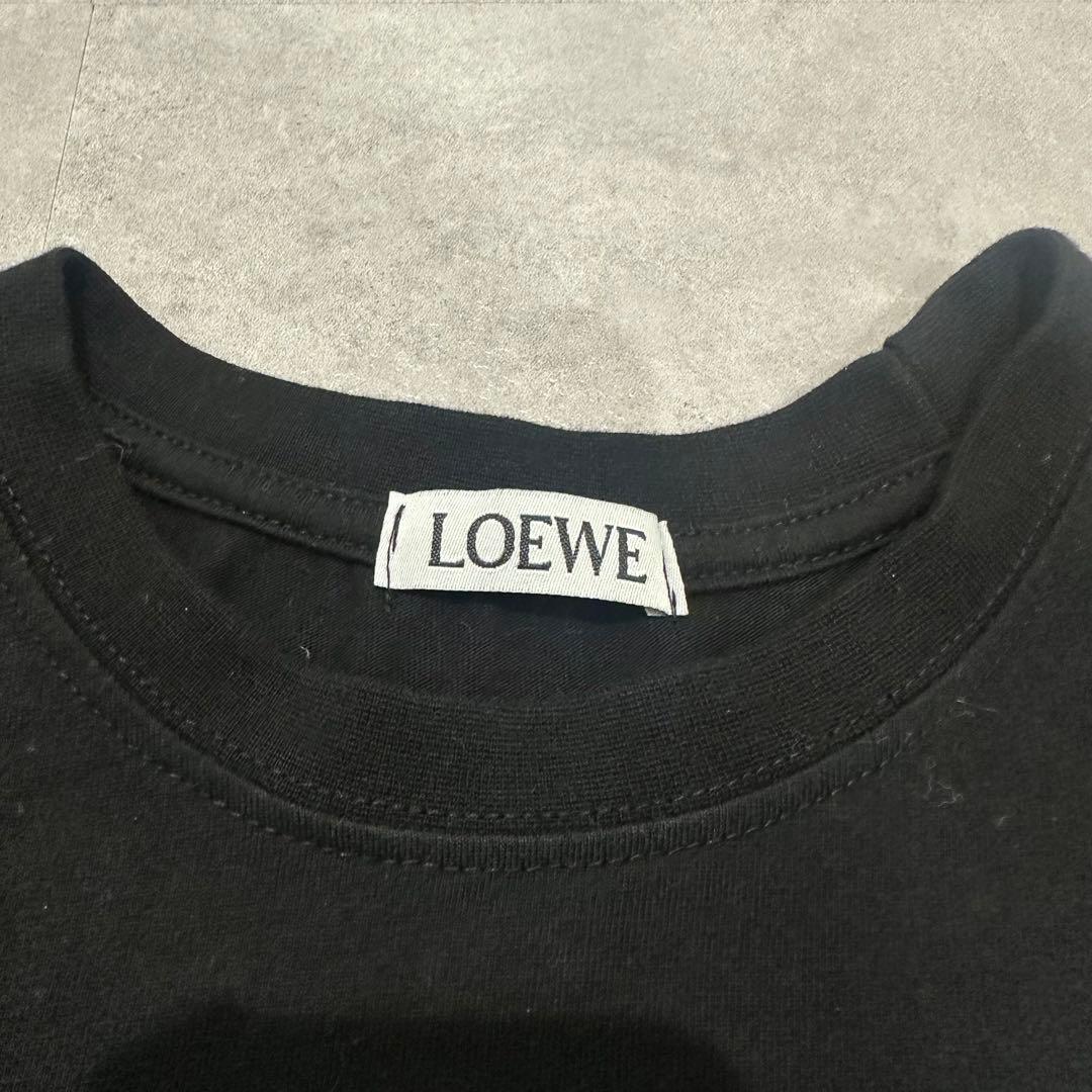 LOEWE ロゴ刺繍 ブラック Tシャツ