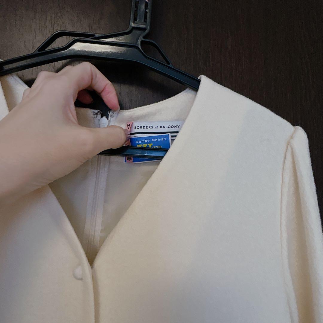 BORDERS at BALCONY アイボリー ワンピース 36