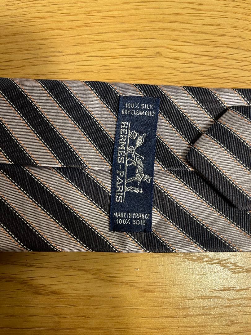 HERMES シルク100%ネクタイ　♪未使用♪