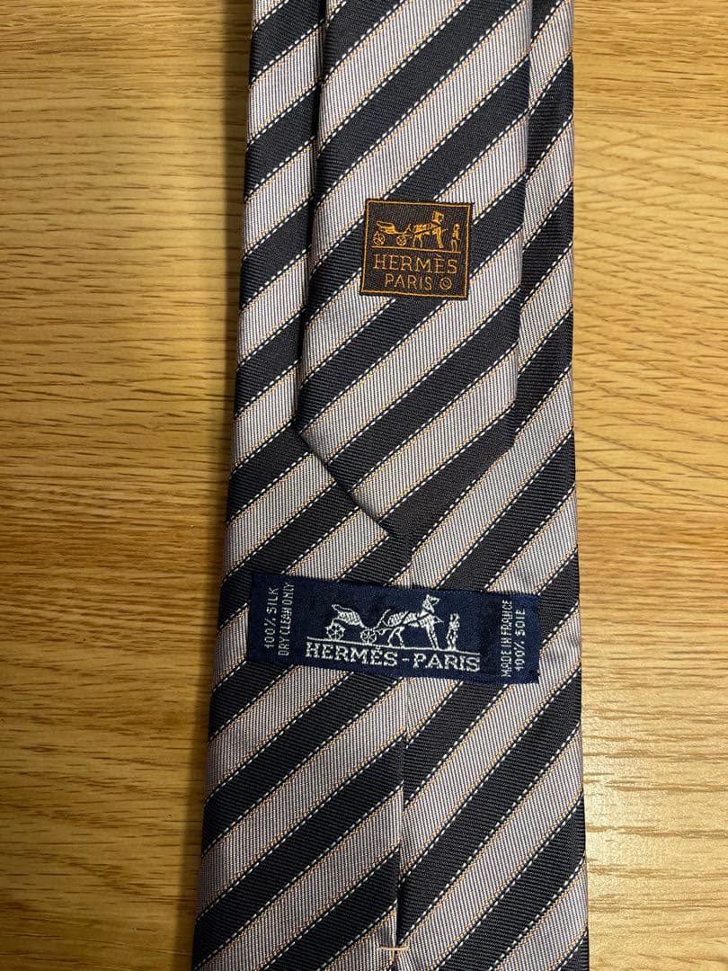 HERMES シルク100%ネクタイ　♪未使用♪