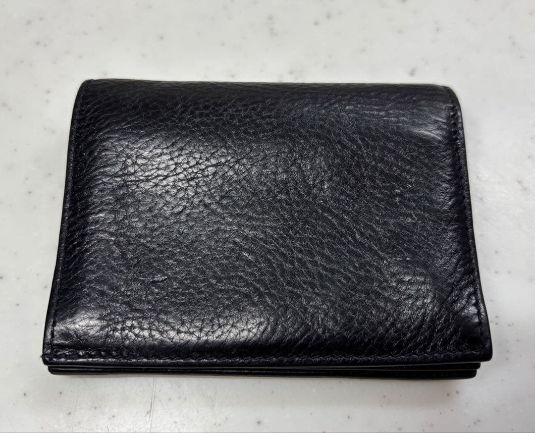 IL BISONTE 二つ折り財布 黒　OLIVETA