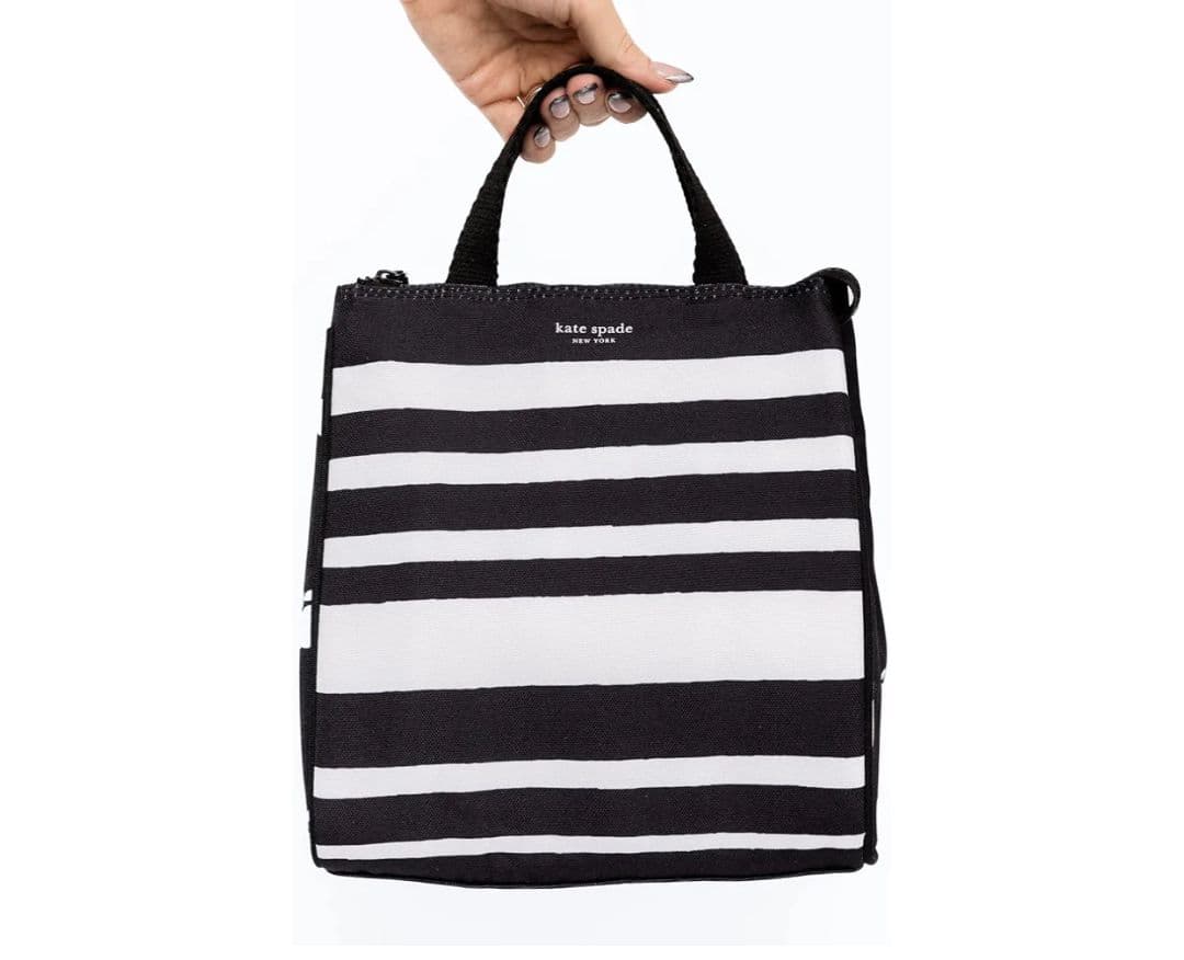 kate spade ストライプランチバッグ