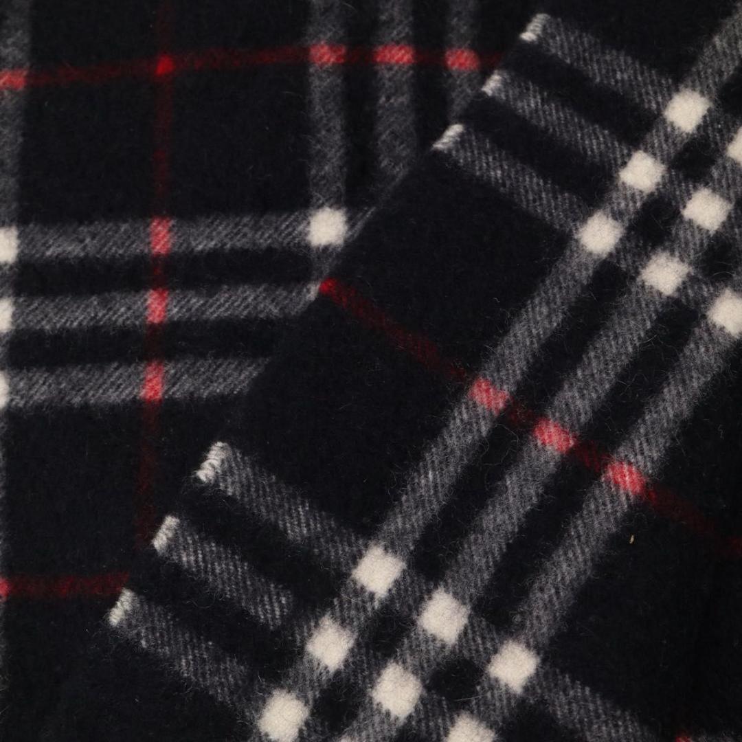 BURBERRY バーバリーロンドン カシミヤ マフラー チェック フリンジ