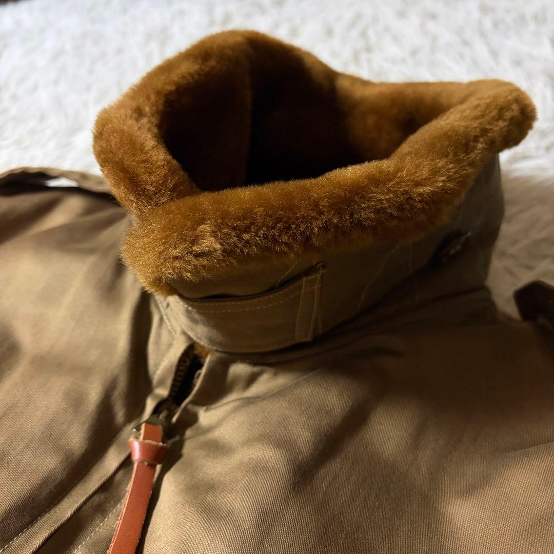 【雰囲気抜群】バズリクソンズ　フライトジャケット　B-10 襟ボア　カーキ　38