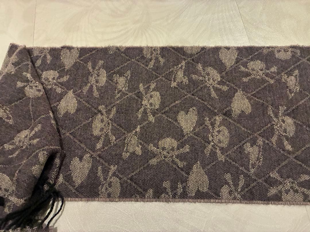 Vivienne Westwood マフラー スカル ハート オーブ 柄