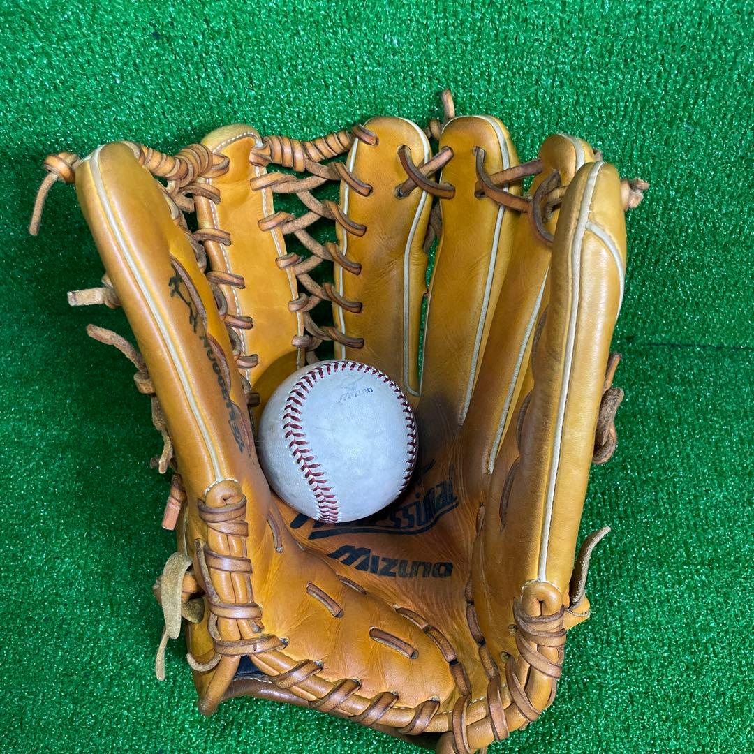 ミズノ ビューリーグ 軟式用 大人用 イチローモデル プラチナラベル 外野手