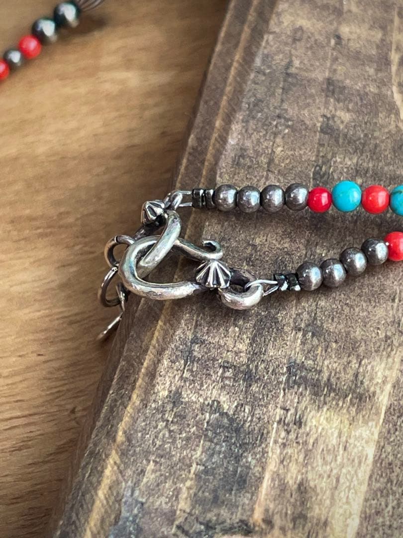 INCA ナバホパール ネックレス ターコイズ シルバー925 【65cm】