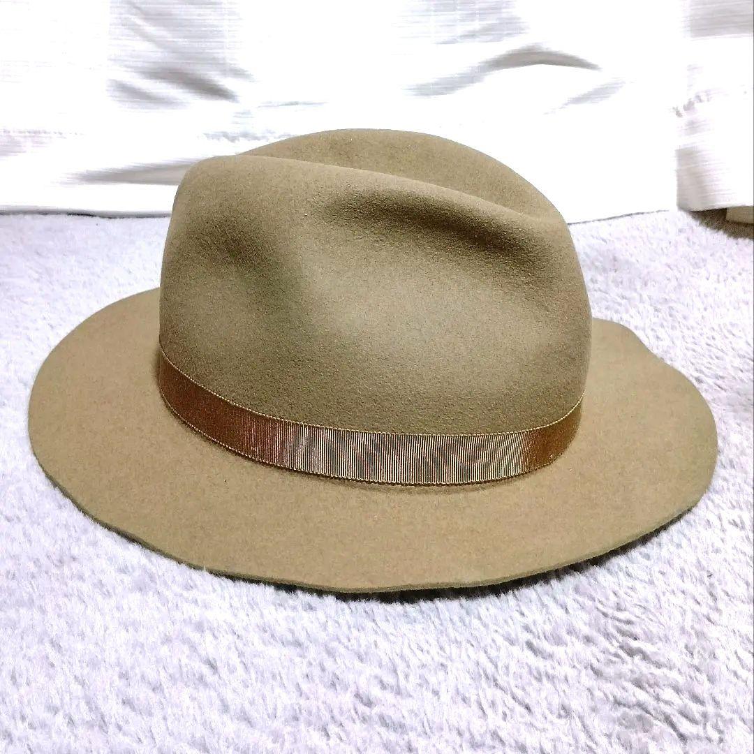 ■24時まで■STEVENSON OVERALL ラビットファー フェドラハット