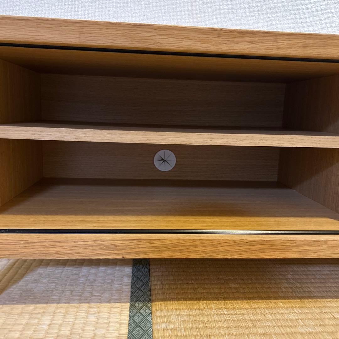 北欧風　テレビ台　ローボード　オーク　格子デザイン 120㎝