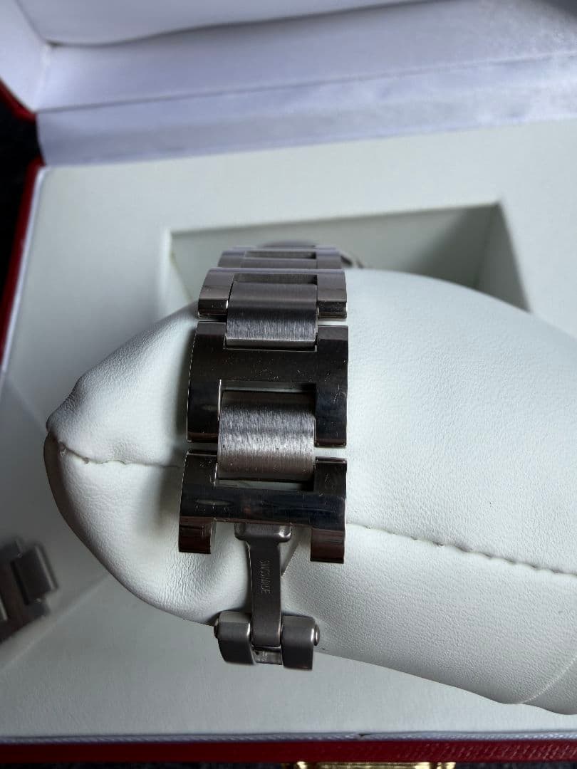 カルティエ W6920038 バロンブルー クォーツ レディース美品保証書付き