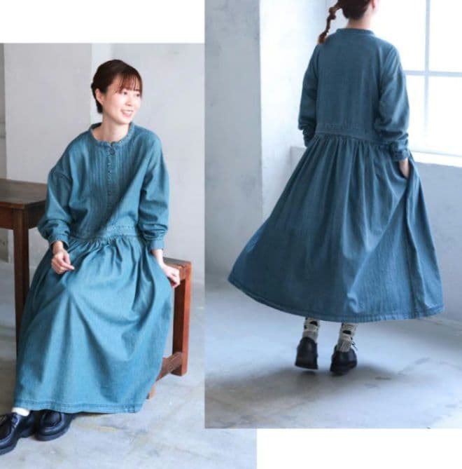 soulberry ソウルベリー　はちみつ堂のデニムワンピース M