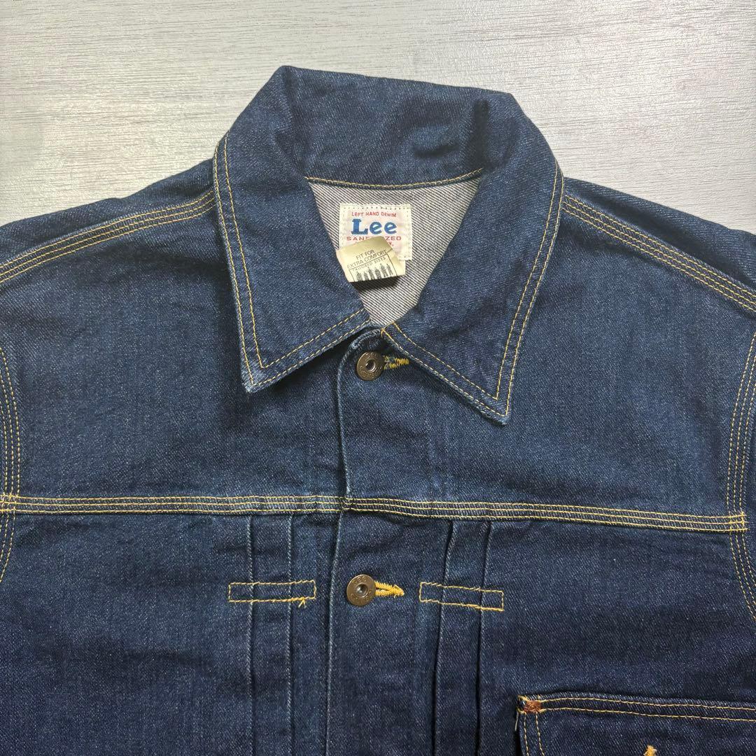 Lee 0401 デニムジャケット　1st 白タグ　濃紺　日本製　短丈　M