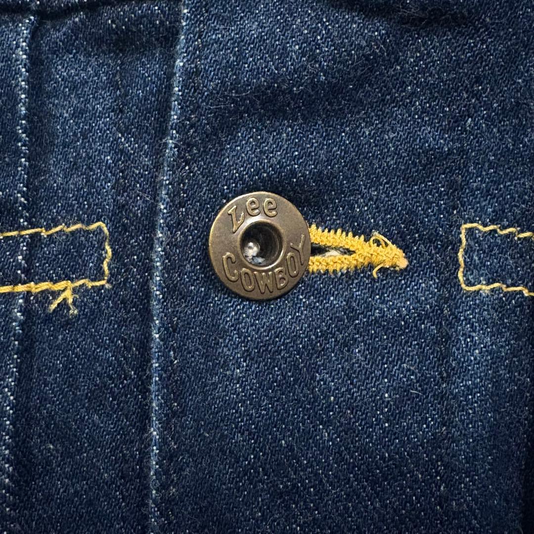 Lee 0401 デニムジャケット　1st 白タグ　濃紺　日本製　短丈　M