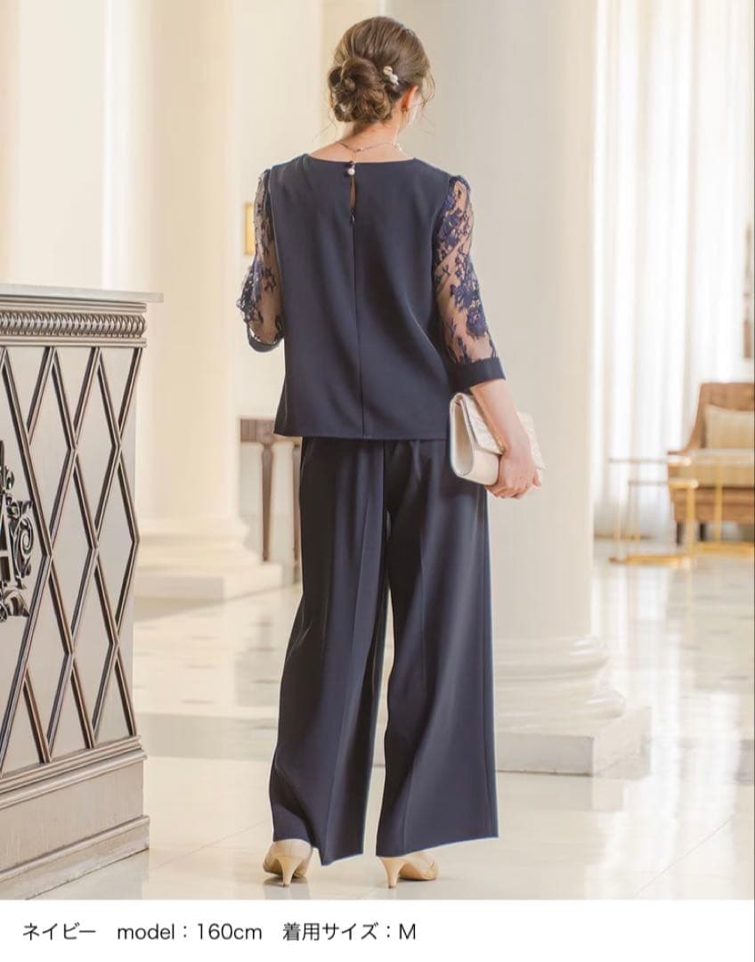 ワイドパンツ　セットアップドレス　結婚式