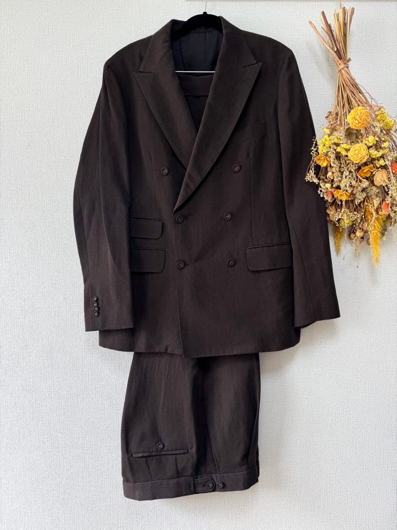 KABEL（カベル）ウールリネン セットアップスーツ ダブルジャケット＆パンツ