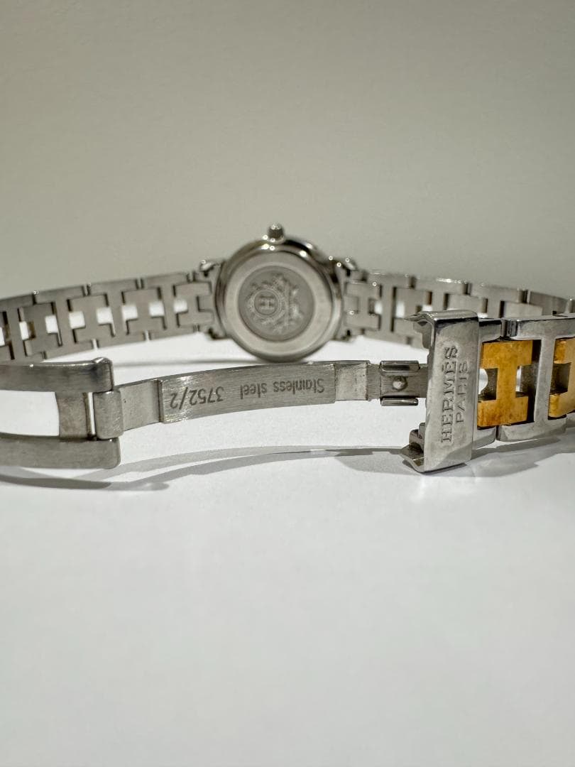 エルメス クリッパー CL4.220 レディース腕時計 コンビ 電池切れ