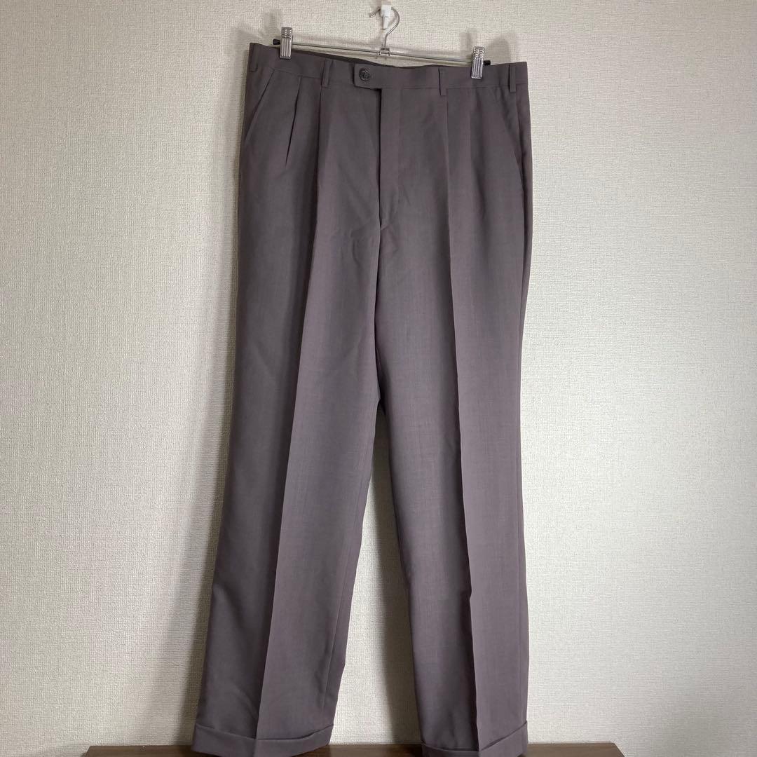 LANVIN グレー ダブルブレストスーツ スラックス付き Set Up 未使用