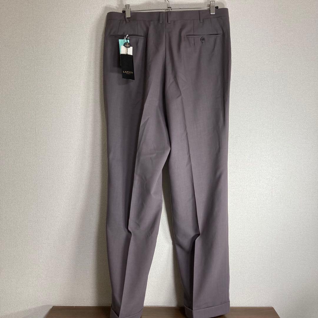 LANVIN グレー ダブルブレストスーツ スラックス付き Set Up 未使用