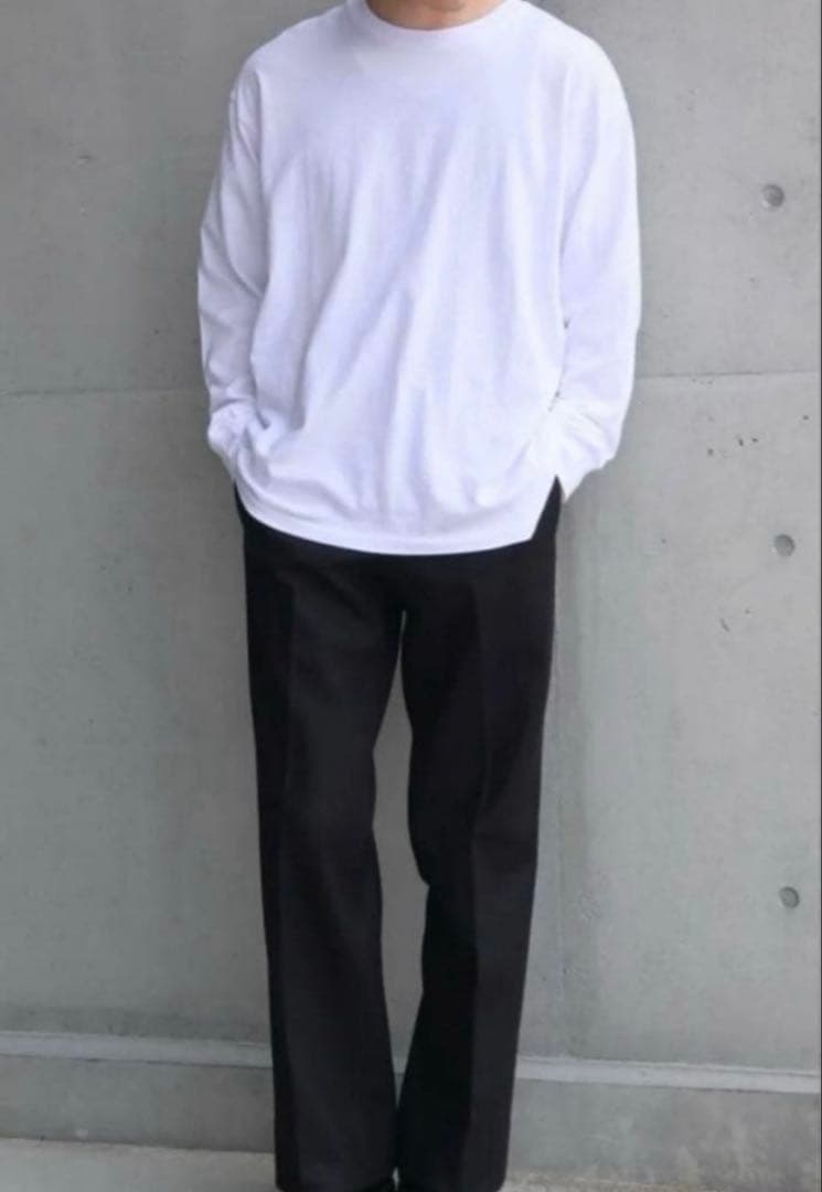 23AW COMOLI ライトメルトン パイプドステムパンツ 2