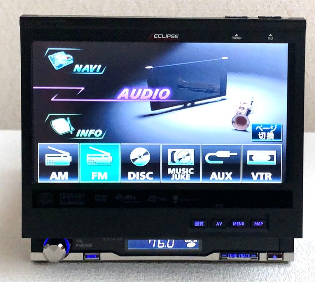 ☆イクリプスECLIPSE AVN978HD 1DIN 地図2008年度 中古☆