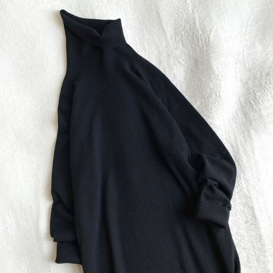 【ほぼ未使用✨】Deuxieme Classe CAPRIタートルワンピース　黒