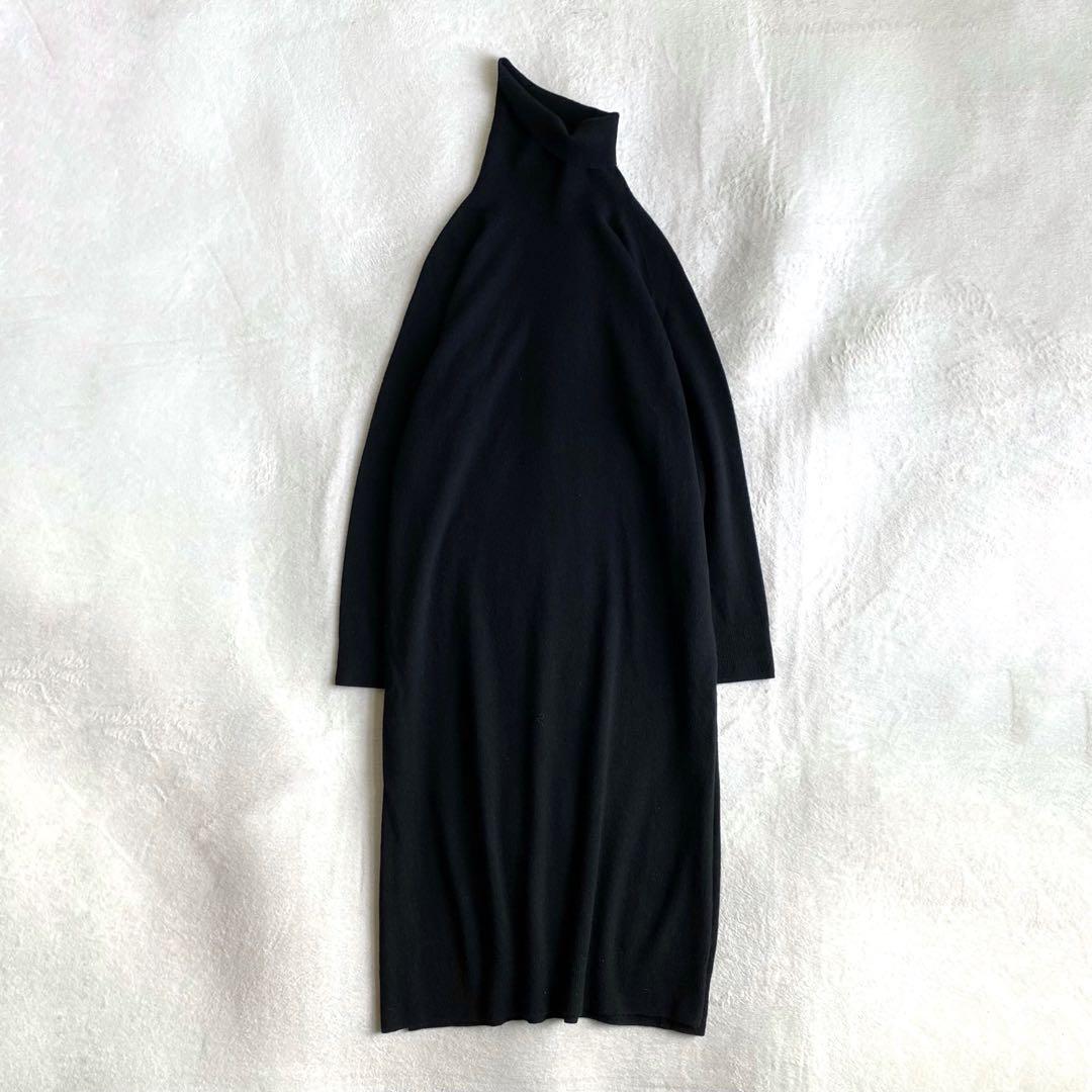 【ほぼ未使用✨】Deuxieme Classe CAPRIタートルワンピース　黒