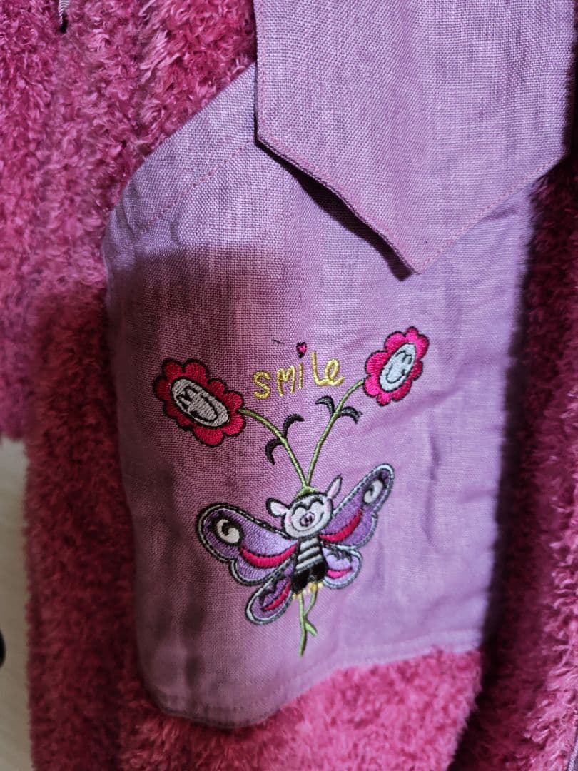 新品❣️アルベロベロ/ フード付きピンクロングコート M