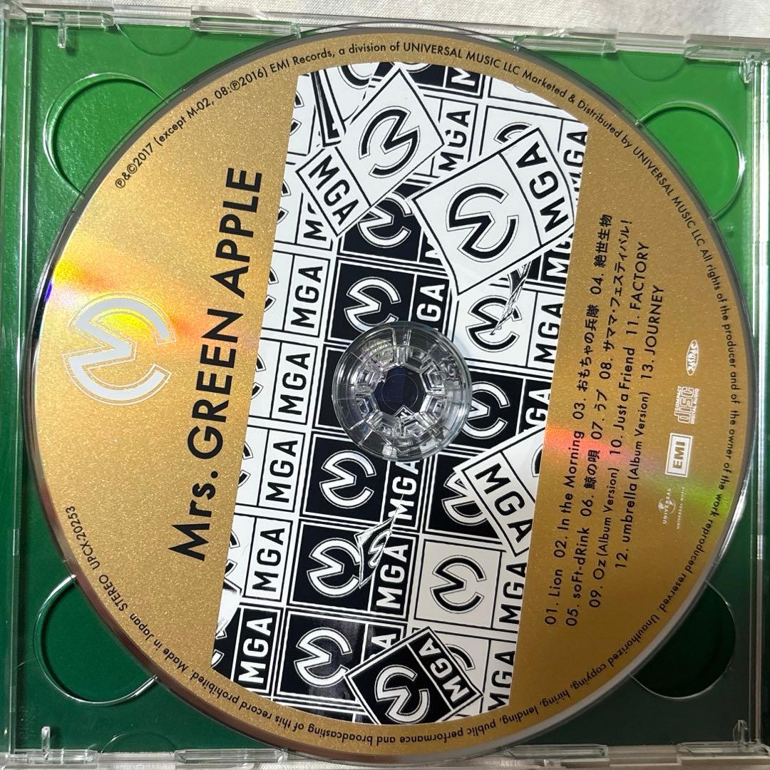 Mrs.GREENAPPLE CD アルバム 初回限定盤