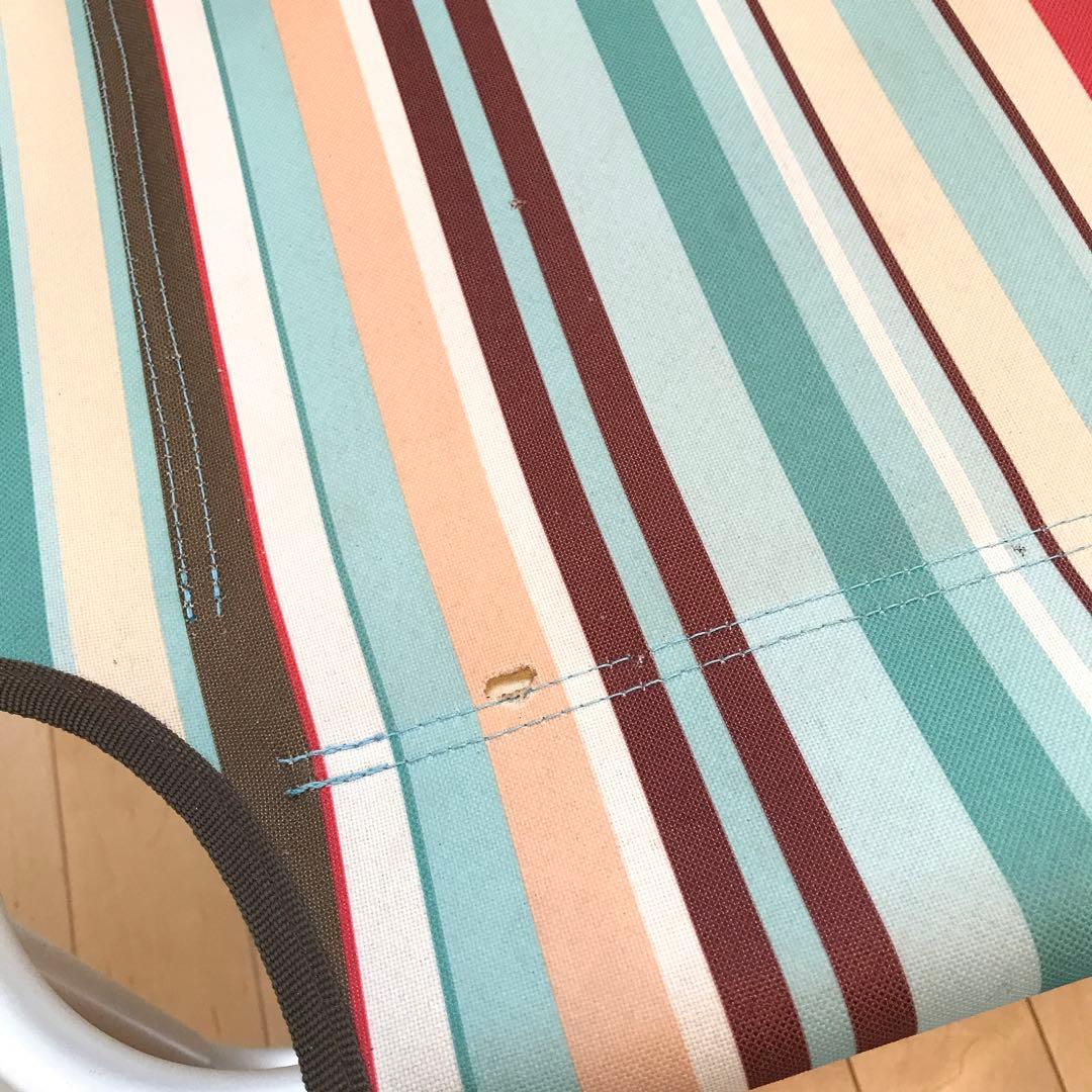 ロゴス　二人掛け　ストライプ　チェア