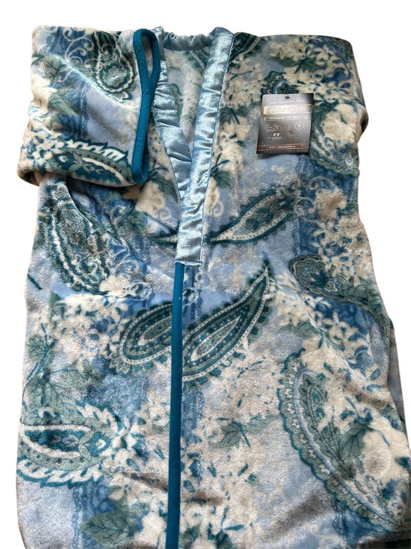 かいまき毛布　夜着【2色組】ペイズリー柄