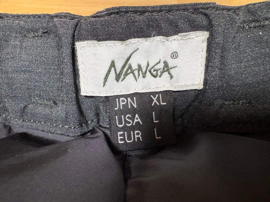 NANGA タキビダウンパンツ ブラック XL