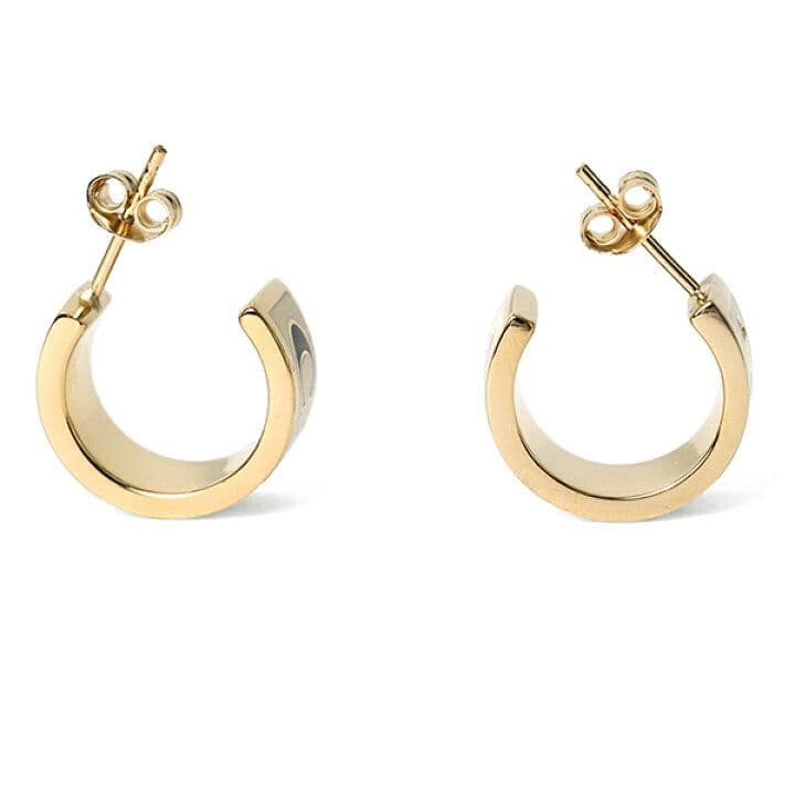 ✨新品 大特価✨コーチ シグネチャー エナメル ピアス ホワイトxゴールド