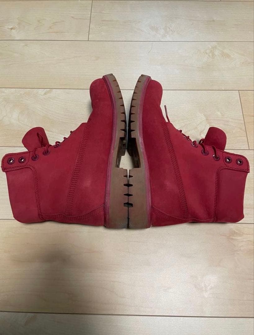 Timberlandブーツ 赤 レッド