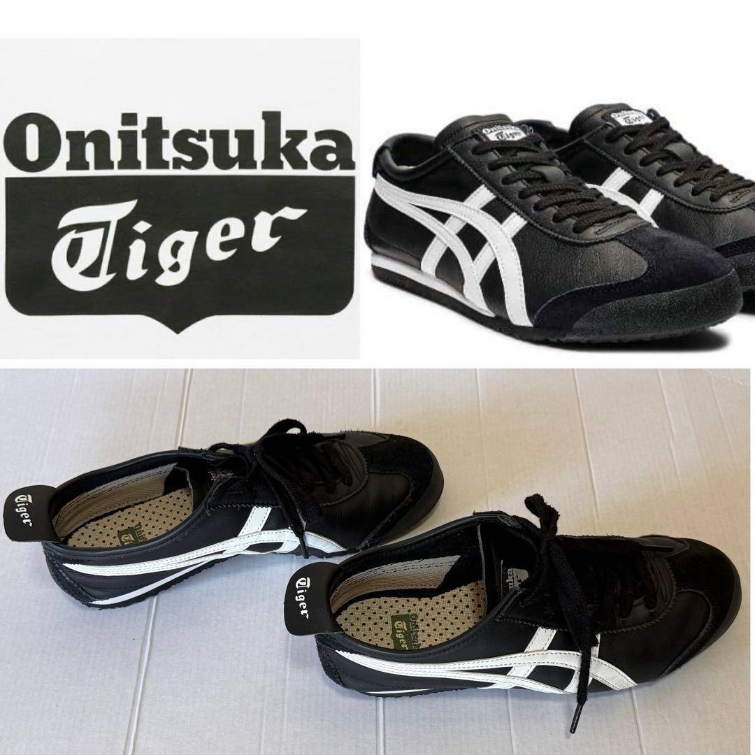 中古／オニツカタイガー　メキシコ66 SD ブラックホワイト　24.0