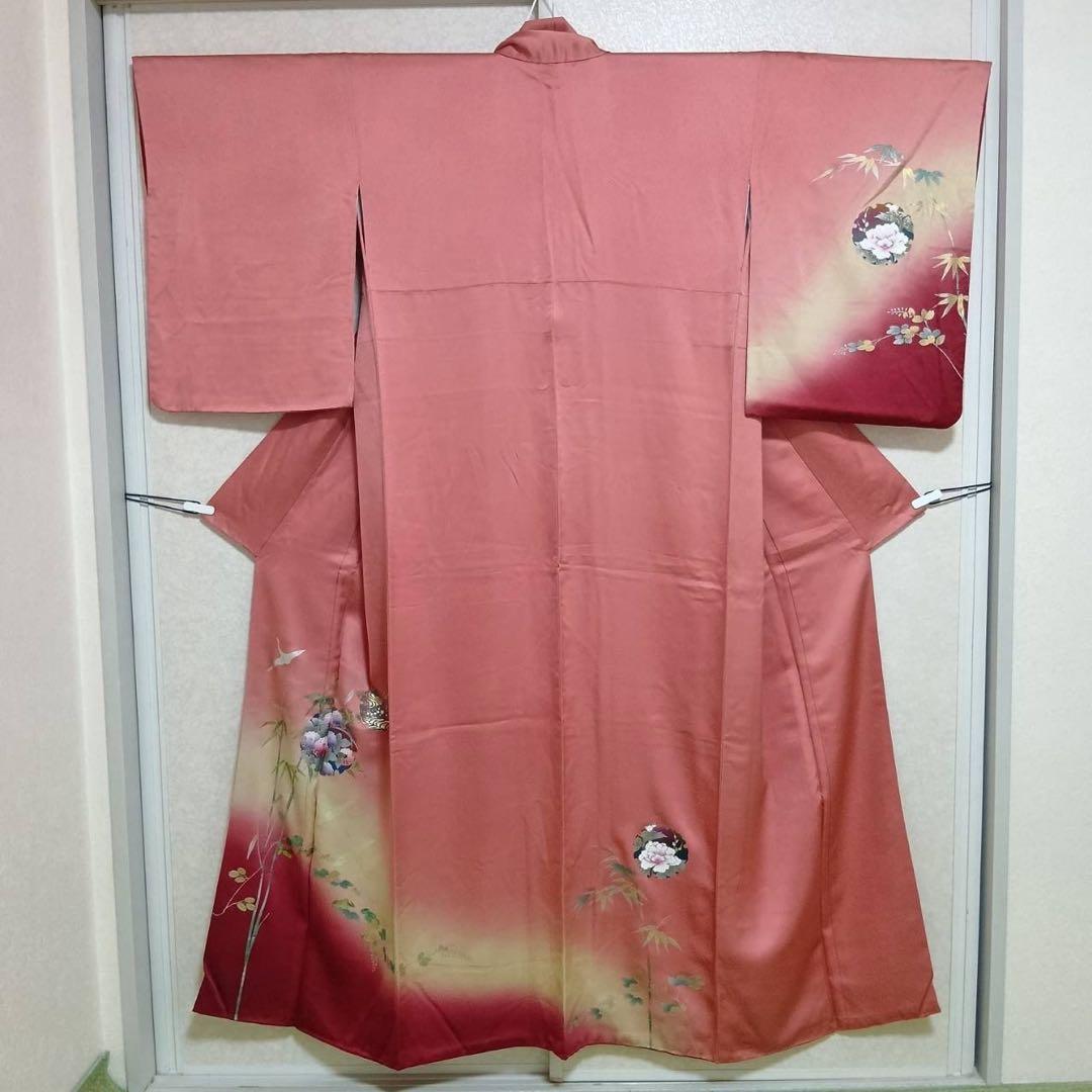 やまと謹製　袷　正絹　友禅　訪問着　フルセット　状態良好　卒業式　入学式　七五三