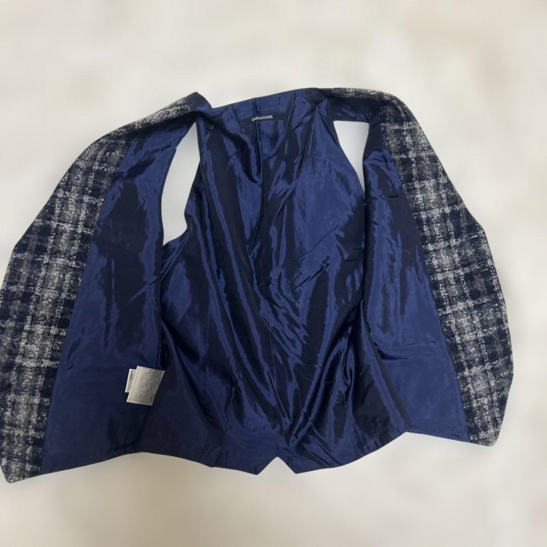 【美品】TAGLIATORE 秋冬　ジャケット　ベスト　モヘア アルパカ　48