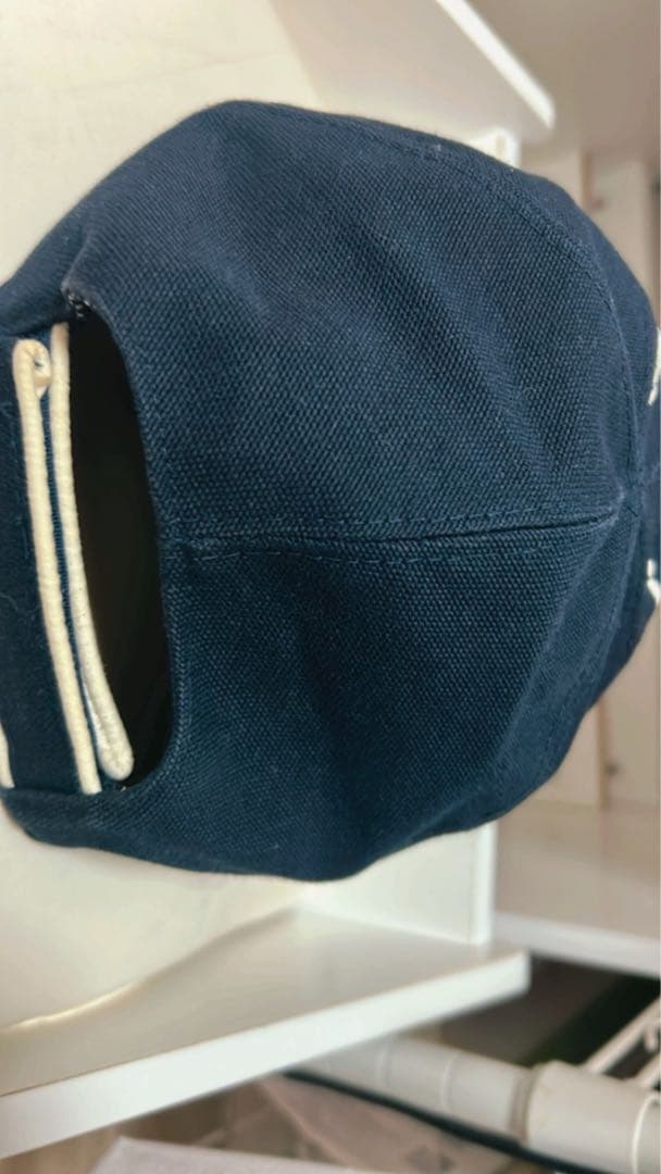 CHANEL ネイビー ストライプ キャップ