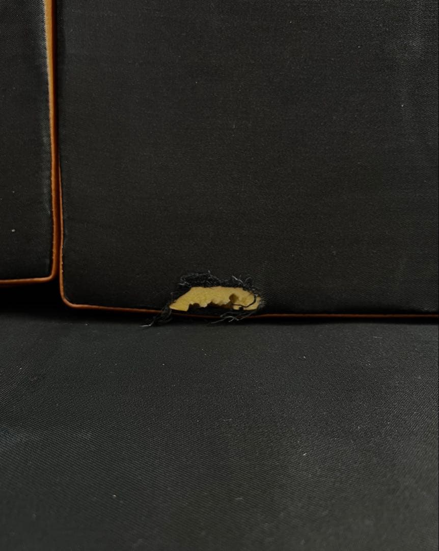 【カリモク60】ロビーチェア　3シーター　キャメル　※希少モデル