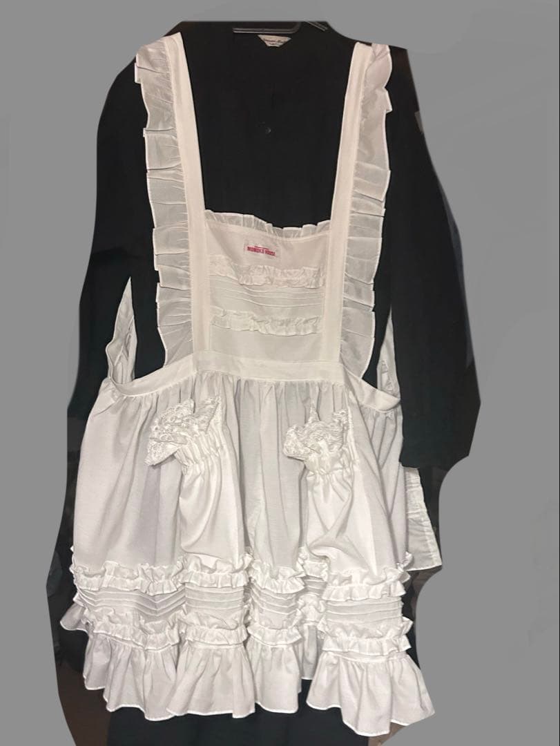 モモコハウス　白　エプロン　ミニ