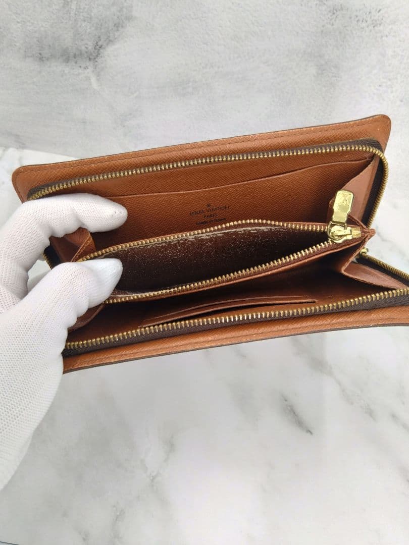 正規品 Louis Vuitton モノグラム ポルトモネジップ M61727