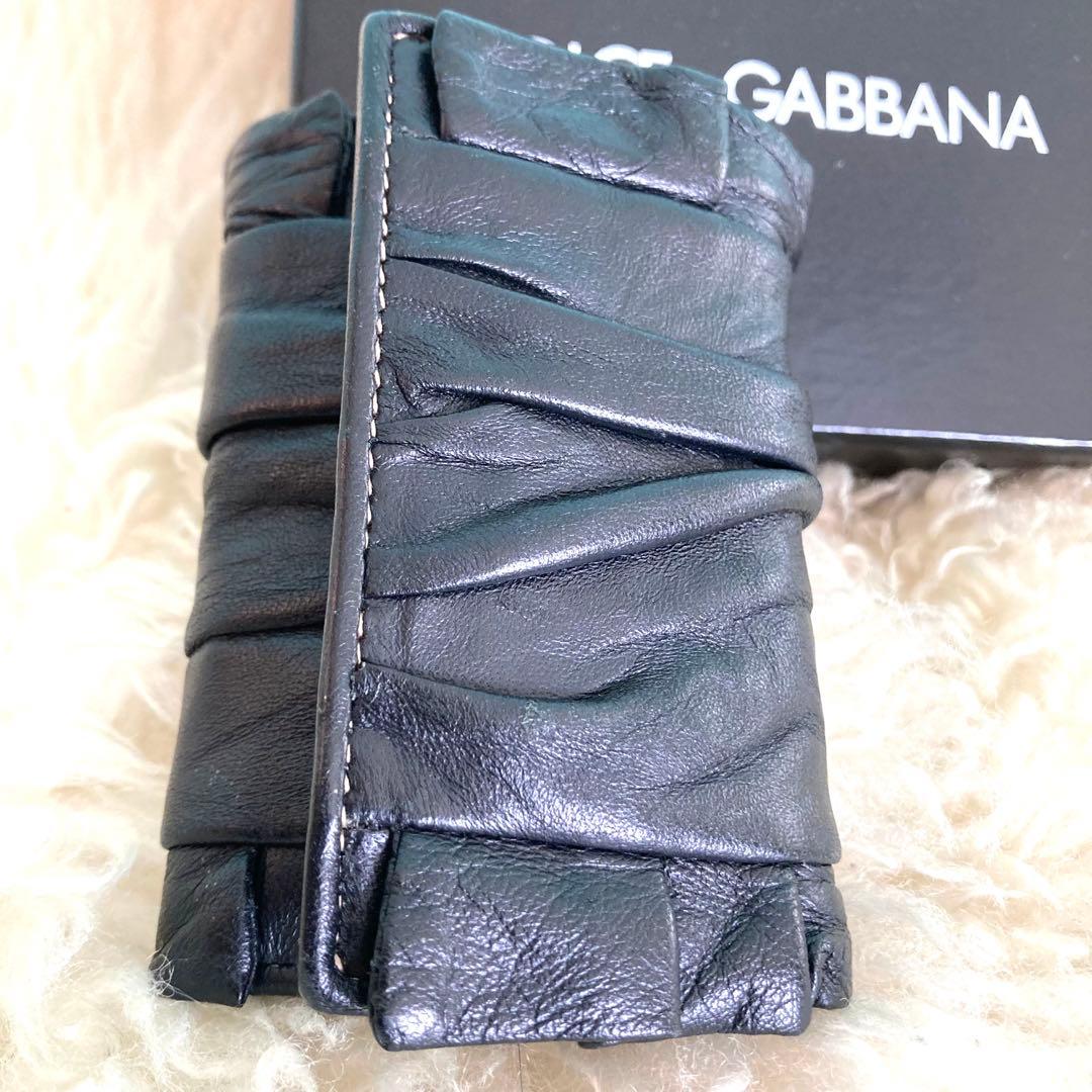 【✨ ゐ】ドルチェ&ガッバーナ キーケース チェーンプレート ナッパレザー