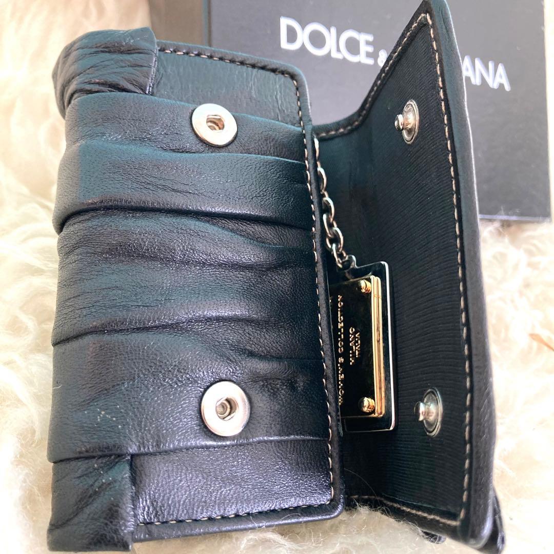 【✨ ゐ】ドルチェ&ガッバーナ キーケース チェーンプレート ナッパレザー