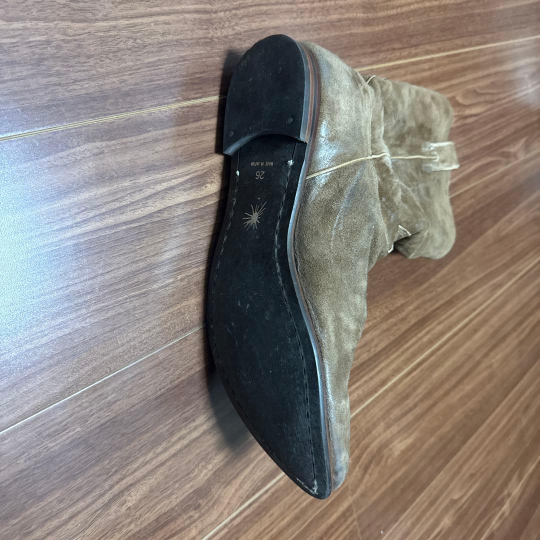 ミハラヤスヒロ　スエード ロングブーツ