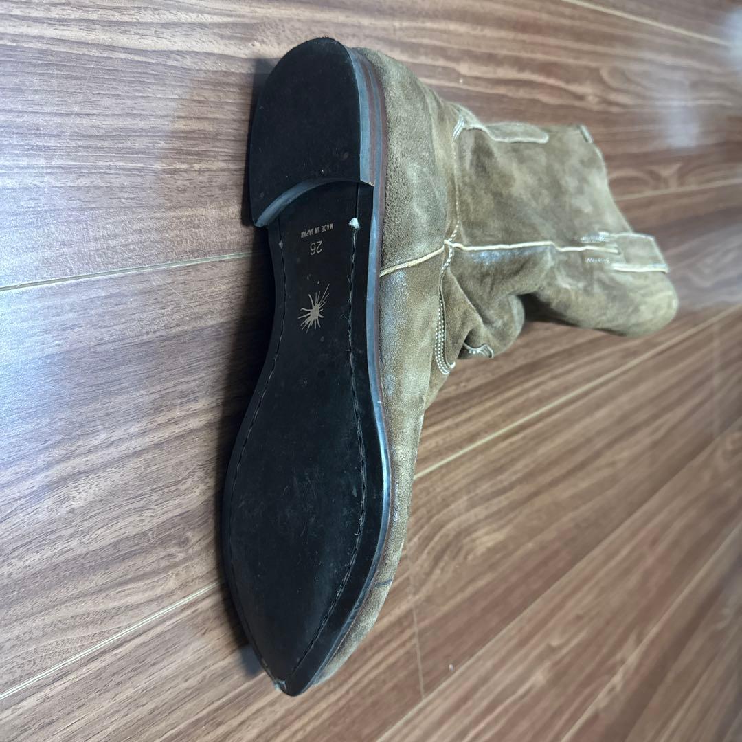 ミハラヤスヒロ　スエード ロングブーツ